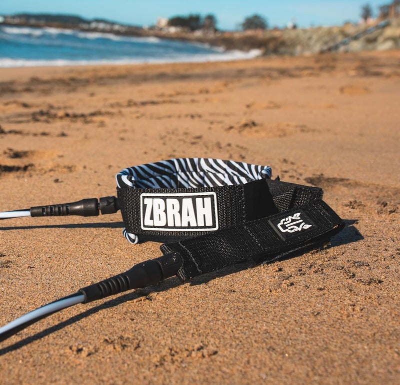 ZBrah Surf - Premium Surf Leash Biomimicry, Max Strength, Lightweight, for All Types of Surfboards. 7mm Thick (1/4") 6 and 8 Feet - Image 2